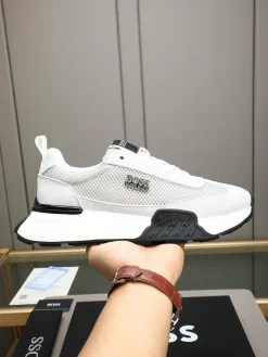 BOSS Sneakers & Trainers Calfskin Mesh (White-Black) EU38-44 B20202607050882