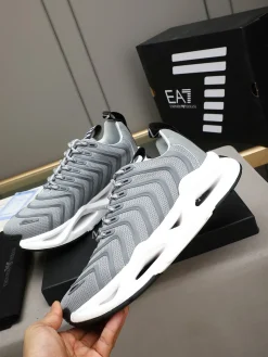 Alternative view of BOSS Sneakers & Trainers Knitted Fabric (Gray-White-Black) EU38-44 B20202607050879