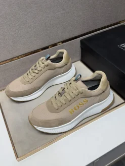Alternative view of BOSS Sneakers & Trainers Mesh Suede (Beige-White) EU38-44 B10202607050090