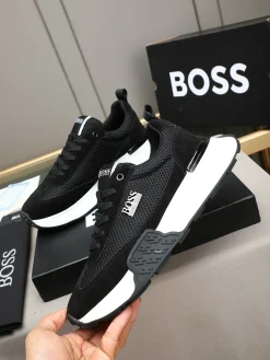 Alternative view of BOSS Sneakers & Trainers Mesh Suede (Black-White) EU38-44 B20202607050883