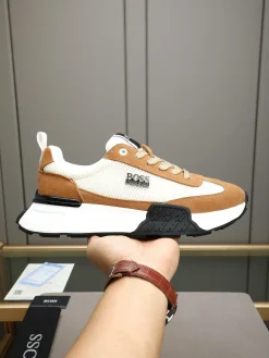 BOSS Sneakers & Trainers Suede & Mesh (Brown-White-Black) EU38-44 B20202607050881