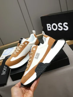 Alternative view of BOSS Sneakers & Trainers Suede & Mesh (Brown-White-Black) EU38-44 B20202607050881