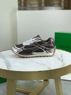 BOTTEGA VENETA Sneakers & Trainers Mesh Fabric (Brown-Silver-White) EU35-47 B40202607051020