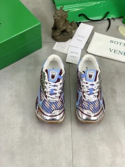 Alternative view of BOTTEGA VENETA Sneakers & Trainers Mesh & Leather (Blue-Silver-Burgundy) EU35-47 B40202607051019