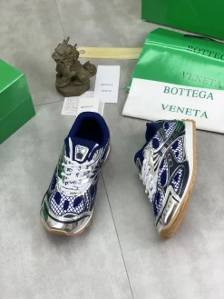 Alternative view of BOTTEGA VENETA Sneakers & Trainers Mesh Leather (Blue-Silver-White) EU35-45 B40202607051018