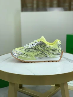 BOTTEGA VENETA Sneakers & Trainers Mesh Leather (Yellow-Silver-Brown) EU35-40 39-45 B40202607051016