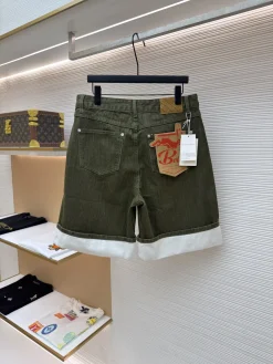 Alternative view of BOTTEGA VENETA Trousers & Shorts Denim (Green-White) 48-52 A85202607120134