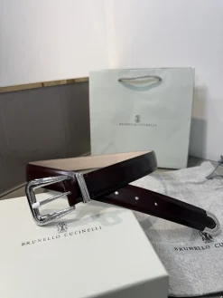 BRUNELLO CUCINELLI Belts Calf Leather (Burgundy) A90202607050030