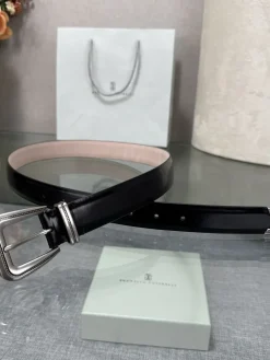 Alternative view of BRUNELLO CUCINELLI Belts Calfskin Leather (Black-Brown-Beige) A90202607050029