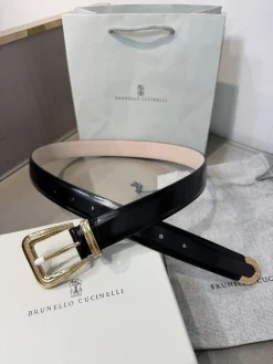 BRUNELLO CUCINELLI Belts Patent Leather (Black) A90202607050032