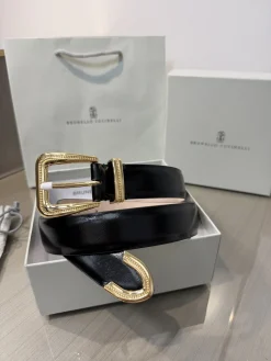 Alternative view of BRUNELLO CUCINELLI Belts Patent Leather (Black) A90202607050032
