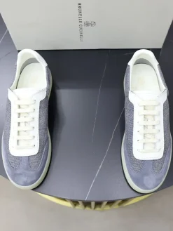 BRUNELLO CUCINELLI Sneakers & Trainers Suede Calfskin (Gray-White) EU39-44 B90202607051450