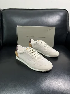 BRUNELLO CUCINELLI Sneakers & Trainers Suede Canvas (Beige-Brown) EU39-44 C20202607050097
