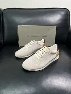 Alternative view of BRUNELLO CUCINELLI Sneakers & Trainers Suede Canvas (Beige-Brown) EU39-44 C20202607050097