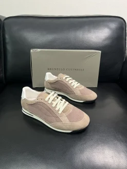BRUNELLO CUCINELLI Sneakers & Trainers Suede Canvas (Brown-White-Black) EU38-45 C20202607050098