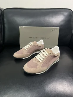 Alternative view of BRUNELLO CUCINELLI Sneakers & Trainers Suede Canvas (Brown-White-Black) EU38-45 C20202607050098