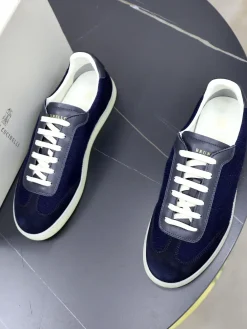Alternative view of BRUNELLO CUCINELLI Sneakers & Trainers Suede Knit (Navy-White) EU39-44 B90202607051451