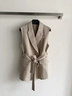BRUNELLO CUCINELLI Suits Linen (Beige) S-M-L C65202607050114