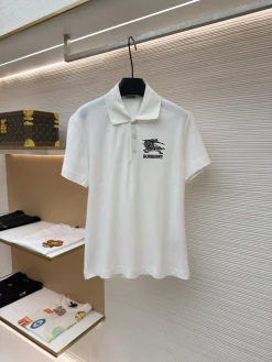 BURBERRY Shirts & Polos Cotton Pique (White) S-M-L-XL A40202607120671