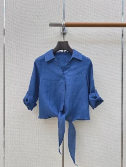 BURBERRY Shirts & Polos Linen (Blue) S-M-L B55202607051217