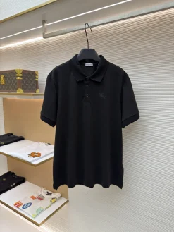 BURBERRY Shirts & Polos Pique Cotton (Black) S-XL A45202607120021
