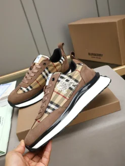 Alternative view of BURBERRY Sneakers & Trainers Canvas Suede (Brown-Beige-Black-White) EU38-44 B20202607050885