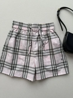 BURBERRY Trousers & Shorts Cotton (Pink-Gray-White) S-L B10202607050133