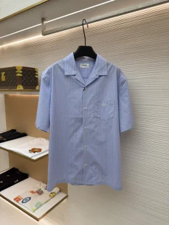 CELINE Shirts & Polos Cotton (Blue-White) S-L A75202607120650
