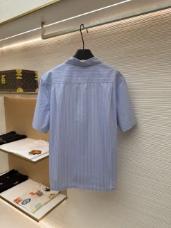 Alternative view of CELINE Shirts & Polos Cotton (Blue-White) S-L A75202607120650