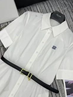 Alternative view of CELINE Shirts & Polos Cotton Fabric (White) S-L B75202607050138