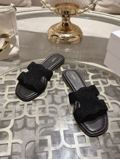 Alternative view of CELINE Slides & Slippers Suede Leather (Black) EU35-41 B50202607051120