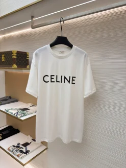 CELINE T-shirts & Vests Cotton (White) XS-L A05202607120699