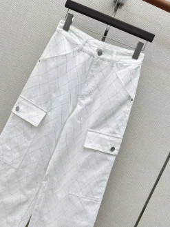 Alternative view of CELINE Trousers & Shorts Denim (White) S-L C25202607050216