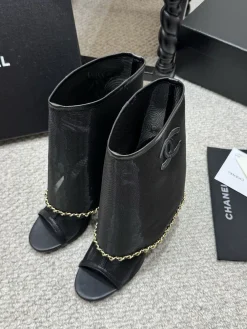 Alternative view of CHANEL Boots & Booties Mesh Lambskin (Black) EU35-41 C30202607050168