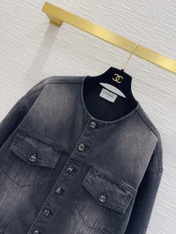 Alternative view of CHANEL Coats & Jackets Denim (Black) S-M-L C05202607050178