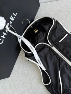 Alternative view of CHANEL Coats & Jackets Nylon (Black-White) S-L C55202607050182