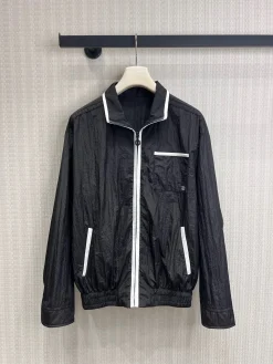 CHANEL Coats & Jackets Nylon (Black-White) S-M-L C35202607050181
