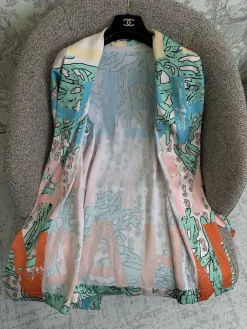 Alternative view of CHANEL Coats & Jackets Silk (Pink-Blue-Orange-Green-Yellow) S-L C00202607050183
