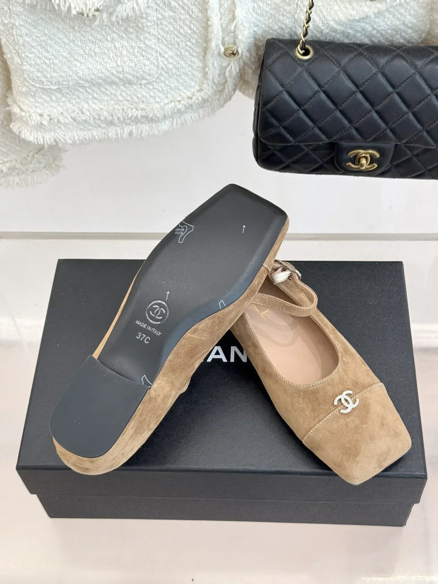 CHANEL Flats & Loafers Suede (Beige) EU35-39 B70202607051314 - Image 9