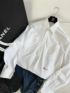 CHANEL Shirts & Polos Cotton (White) S-L C25202607050190