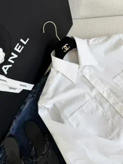 Alternative view of CHANEL Shirts & Polos Cotton (White) S-L C25202607050190