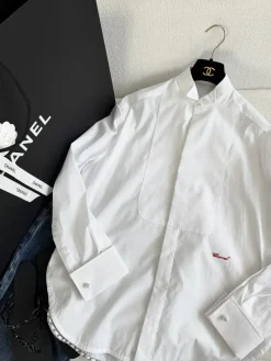 CHANEL Shirts & Polos Cotton (White) S-L C35202607050191