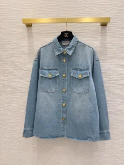 CHANEL Shirts & Polos Denim (Blue) S-M-L B95202607050193