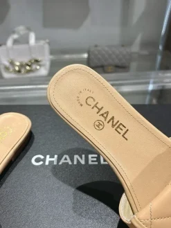 CHANEL Slides & Slippers Lambskin (Beige) EU5-43 A60202607050702