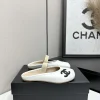 CHANEL Slides & Slippers Lambskin (White-Black-Beige) EU35-39 B80202607051359