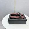 CHANEL Slides & Slippers Leather (Black-Burgundy) EU35-39 B30202607050975