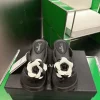 CHANEL Slides & Slippers Rubber Leather (Black-White) EU35-42 A30202607050656