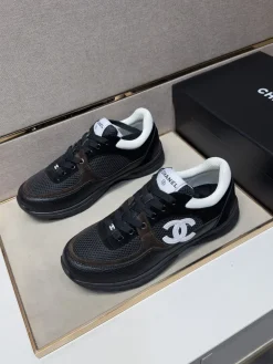 Alternative view of CHANEL Sneakers & Trainers Calfskin Mesh (Black-Brown-White) EU35-44 B80202607051437