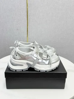 CHANEL Sneakers & Trainers Calfskin Mesh (Silver-White-Gray) EU35-41 C10202607051524