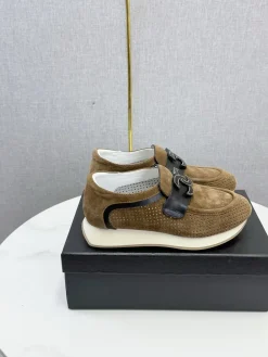 CHANEL Sneakers & Trainers Suede Leather (Brown-Black-White) EU35-41 C10202607051519